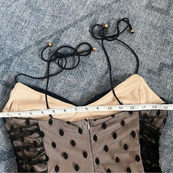 Saints + Secrets Bambi Ruched Polka Dot Mini Dress - Picture 7 of 9